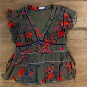 Tanya Taylor Silk Blouse